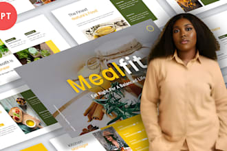 redesign meal recipe pitch deck on powerpoint or google slides design