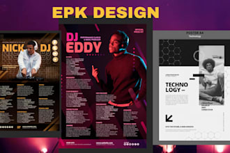 do epk design speaker kit electronic press kit media kit music epk design