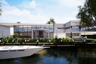 remodel luxury 3d exterior design, 3d 8k rendering,cgi render,3ds max, floorplan