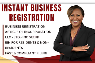 form your US llc, UK ltd or canada inc for residents and non residents, ein