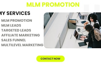 do MLM promotion, MLM leads, targeted leads and leverage network marketing