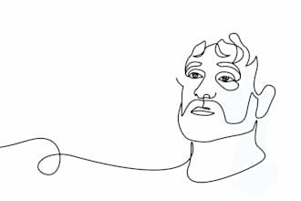 draw 2d line art animation, frame by frame animation, hand drawn lyrics video