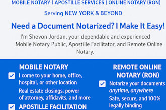 deliver trusted mobile notary, remote online notarization and apostille services