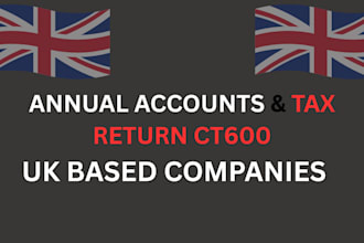 prepare UK company accounts and corporation tax ct600 to hmrc