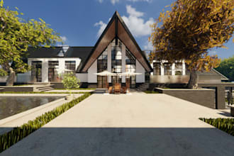 redesign 3d exterior design, interior render, modern villa, luxury building, cgi