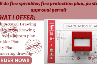 draw architectural engineering fire sprinkler mep adu deck garage city permit