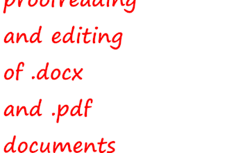 proofread and edit a document for you