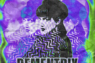 design psychedelic flyers for your rave