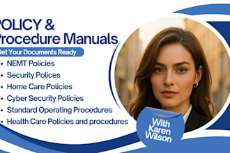 write security, sops, nemt, healthcare home care policies and procedures manual