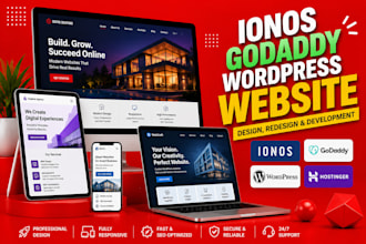 ionos website design wordpress redesign ionos godaddy website hostinger ionos