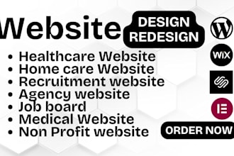 design home care website redesign assisted living healthcare non profit website