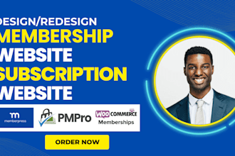 build a paid membership website and subscription website on wix or wordpress