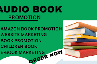 market your amazon book, promote audiobook  with children book  to reach