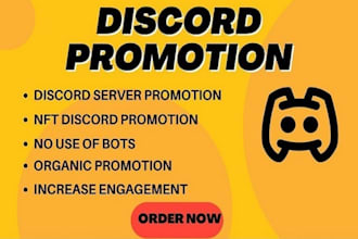 do organic discord server promotion, growth, mass dm, and fivem telegram ads