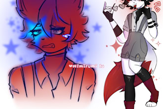 draw your furry oc fursona or fanart sfw  nsfw