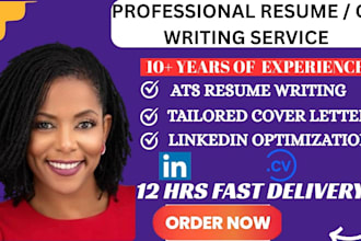 craft a senior executive CV, cover letter and optimize your linkedin profile