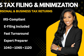 prepare and file US business and personal tax returns