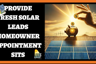 provide fresh solar leads optin roofing leads for homeowner appointments sits