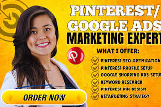 grow your shopify or etsy store with pinterest SEO, and google ads strategy