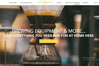design coffee website mushroom coffee ryze coffee javy coffee bean shopify store