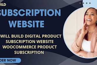 build digital product subscription website woocommerce product subscription