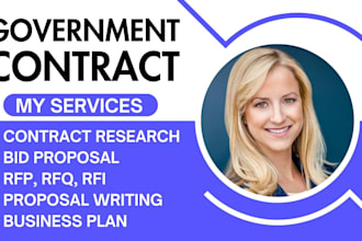 write government contracts proposal, bid proposal rfi, rfp rfq contract research