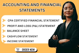 prepare and sign CPA certified financial statement, us CPA audit, CPA letter pnl