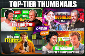 make high quality podcast interview thumbnails for your channel youtube