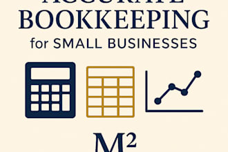 provide accurate bookkeeping services for your small business, llc, s corp