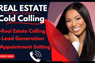 do USA real estate cold calling appointment setting and lead generation