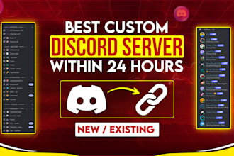 setup best custom discord server within 24 hours