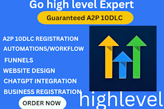 a2p 10dlc registration ghl automation bulk sms for twilio highlevel landing page