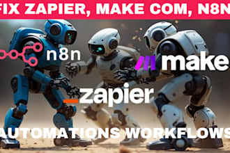 fix zapier webhook, make com vapi ai, n8n automation issues, complex integration