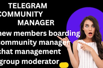 be your telegram group admin, moderator in your crypto project with 20 chatters
