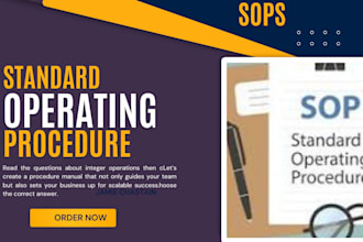 write perfect sops, policies, and a complete procedure manual for your business