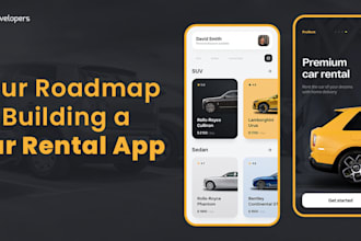 develop car rental app travel app flight taxi car rental app