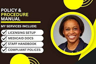 write group home policies, licensing documents, compliance procedures