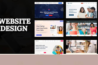 design an interactive educational website for elearning