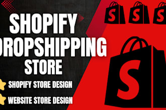 build shopify dropshipping  shopify store design, clothing store, website design