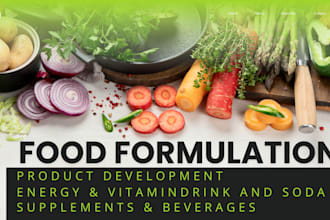 do food formulation and energy drinks and vitamins  as a chemist