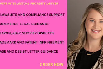 be your IP lawyer for trademark, copyright, patent and ecommerce disputes