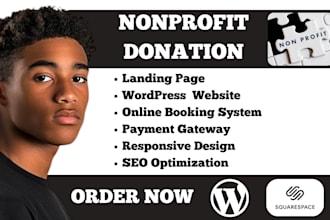 non profit  ngo charity donation fundraising 501c3 church wordpress website