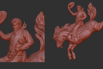 3d sculpt 3d bas relief 3d medallion model engrave cnc design wall art in zbrush