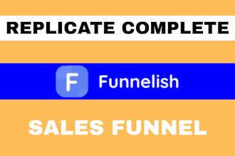 clone funnelish shopify landing page sales funnel with replo, gempages