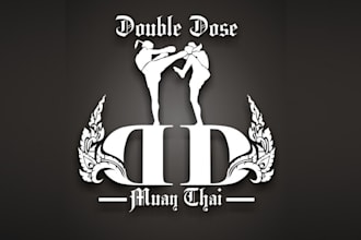 design premier kick boxing gym logo