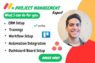 set up monday crm notion clickup trello smartsheet asana taskade crm