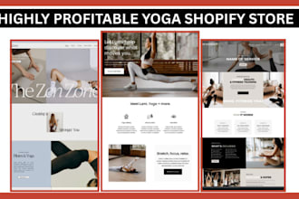 design yoga shopify yoga accessories mat store yoga dropshipping fitness website