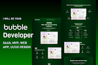 be your bubble developer for bubble marketplace, mvp, saas, ai development