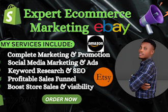 increase etsy sales, stan store, shopify marketing, amazon, ebay promotion