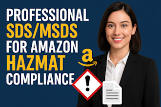 create accurate sds, msds and amazon hazmat documents